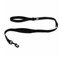 Duvoplus EXPLOR Ultimate Fit On-The-Road-Leine Fashion - granite black - 130cm - 16mm