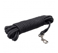 Duvoplus EXPLOR Trackingleine Classic rund - schwarz - 15m/8mm