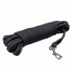 Duvoplus EXPLOR Trackingleine Classic rund - schwarz - 15m/8mm