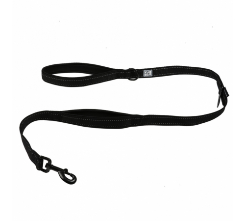 Duvoplus EXPLOR Ultimate Fit On-The-Road-Leine Fashion - granite black - 130cm - 25mm