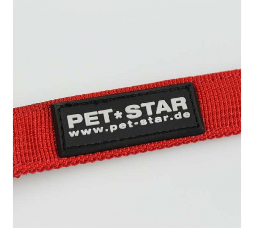 Pet-Star Leine (passend zum Pet-Star Softgeschirr / Netzgeschirr) - Rot