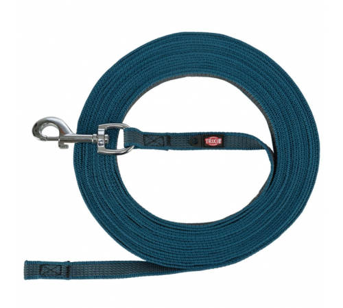 Trixie Schleppleine, gummiert - petrol - 15 m/17 mm