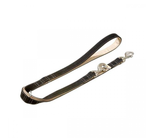 Karlie Buffalo Ultra Führleine - Schwarz/Hellbeige - 15 mm / 200 cm