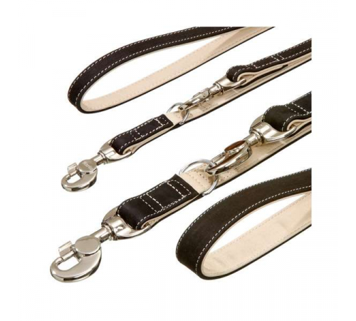 Karlie Buffalo Ultra Führleine - Schwarz/Hellbeige - 15 mm / 200 cm