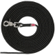 Trixie Schleppleine, rund aus Segeltau mit Trigger Snap Hook - schwarz - 15 m