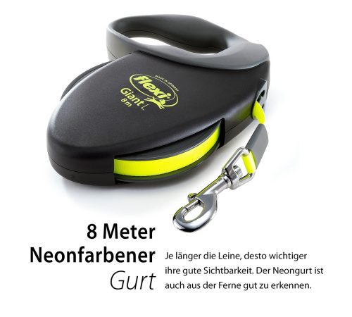Flexi Rollleine GIANT Gurt - 8m / 50kg