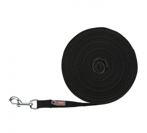 Trixie Schleppleine, 15 m / 20 mm, schwarz