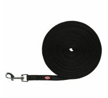 Trixie Schleppleine, gummiert - schwarz - 10 m/15 mm