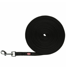 Trixie Schleppleine, gummiert - schwarz - 10 m/15 mm