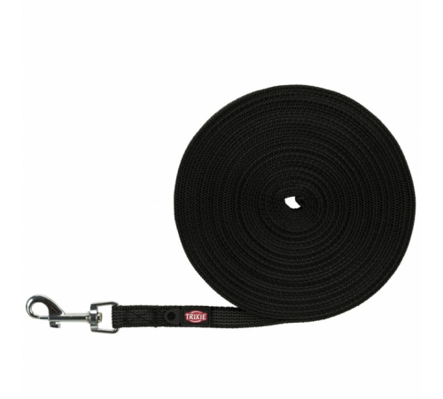 Trixie Schleppleine, gummiert - schwarz - 10 m/15 mm