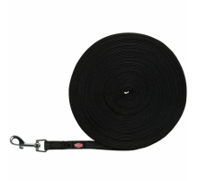 Trixie Schleppleine, gummiert - schwarz - 15 m/15 mm