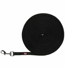 Trixie Schleppleine, gummiert - schwarz - 15 m/15 mm