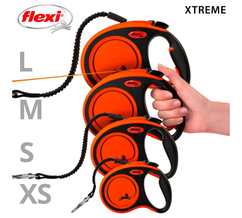 Flexi Rollleine XTREME Gurt - 5m / bis 20 kg