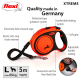 FLEXI Rollleine XTREME Gurt - 5m / bis 65 kg