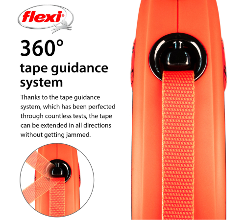 FLEXI Rollleine XTREME Gurt - 3m / bis 15 kg