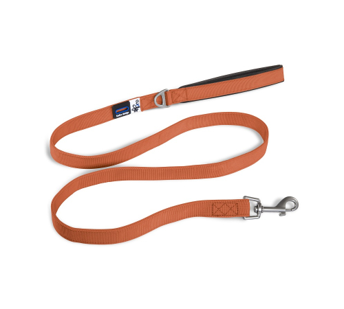 Повідець для собаки - curli Basic Leine Nylon - Orange - 140 cm/2,0 cm