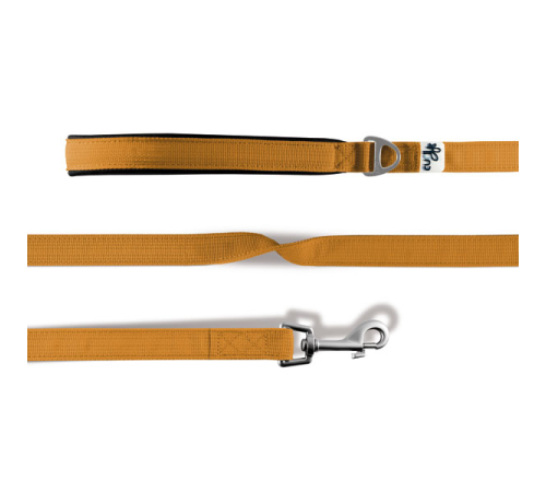 Повідець для собаки - curli Basic Leine Nylon - Orange - 140 cm/2,0 cm