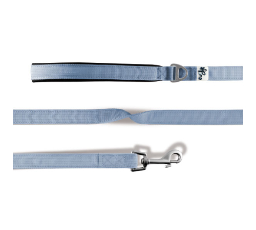 Поводок для собаки - curli Basic Leine Nylon - Skyblue - 140 cm/1,5 cm