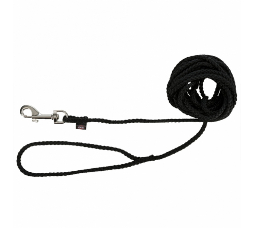 Trixie Schleppleine aus Nylon - schwarz, 10 m