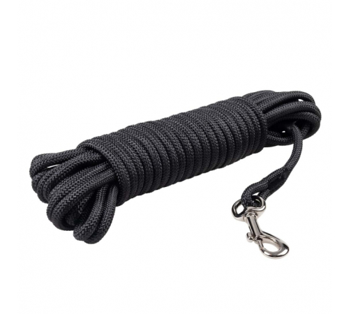 Duvoplus EXPLOR Trackingleine Classic rund - schwarz - 5m/8mm
