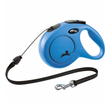 FLEXI Rollleine New CLASSIC Seil - 8m, bis 20kg - Blau