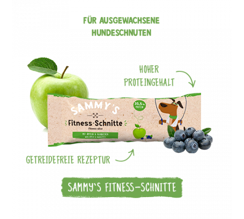 bosch Hundesnacks Sammy's Fitness-Schnitte mit Äpfeln & Blaubeeren 25 g