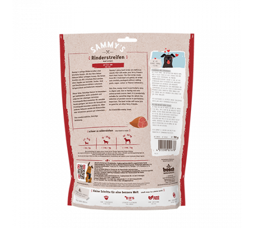 bosch Hundesnacks Sammy’s Rinderstreifen 190 g