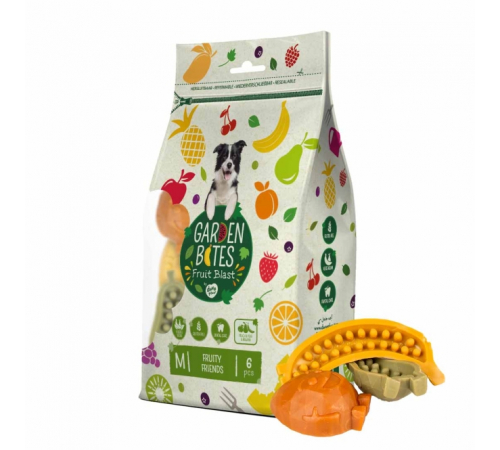 Garden Bites Fruity Friends - M - 8,5cm / 6 Stück