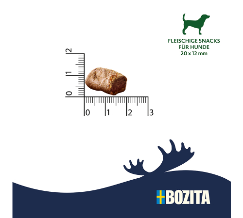 Bozita Hundesnack Meaty Bites Hirsch & Ente Duo-Protein 70 g