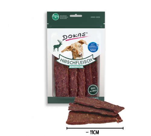Dokas Dog Snack Hirschfleisch getrocknet 60 g