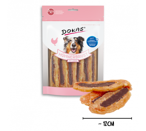 Dokas Dog Snack Hühnerbrust mit Leber 220 g
