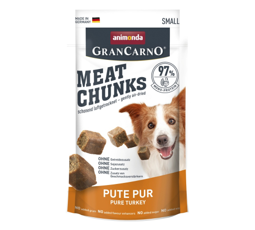 Hundesnack - Animonda GranCarno Adult Meat Chunks Pute pur 60 g