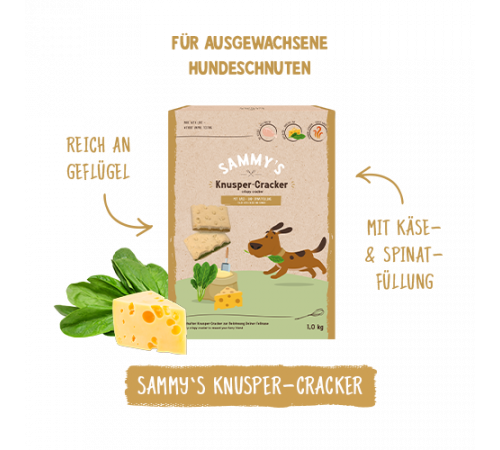 bosch Hundesnacks Sammy’s Knusper-Cracker 1 kg