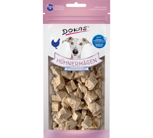 Dokas Dog Snack Hühnermägen gefriergetrocknet 20 g