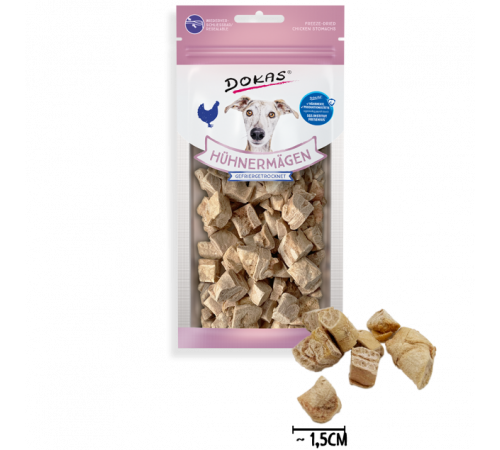Dokas Dog Snack Hühnermägen gefriergetrocknet 20 g