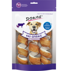 Dokas Dog Snack Kau-Spirale mit Hühnerbrust (3 Stück) 110 g