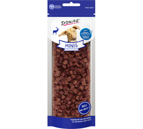 Dokas Dog Snack Minis Hirschfleisch 60 g