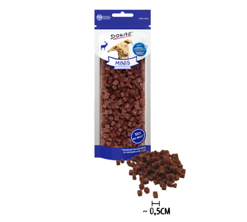 Dokas Dog Snack Minis Hirschfleisch 60 g