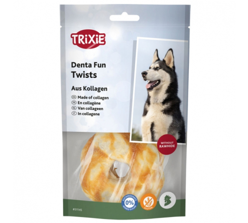 Trixie Denta Fun Twists aus Kollagen - 2 Stück / 85 g