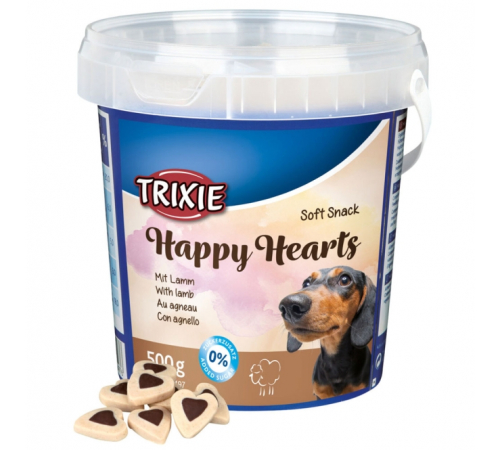 Trixie Soft Snack Hearts mit Lamm 500 g Eimer