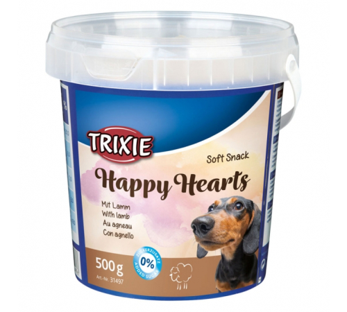 Trixie Soft Snack Hearts mit Lamm 500 g Eimer