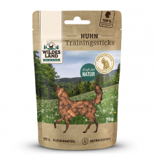Wildes Land Trainingssticks Huhn 70 g