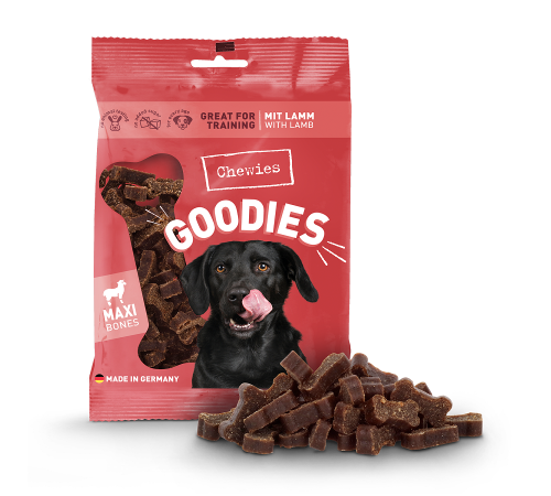 Лакомство для собак - Chewies Goodies Maxi mit Lamm 200 g