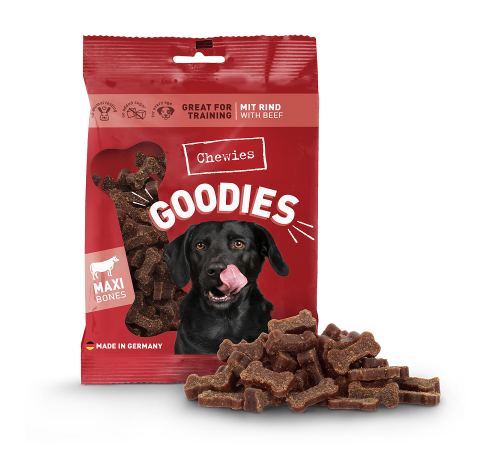 Лакомство для собак - Chewies Goodies Maxi mit Rind 200 g