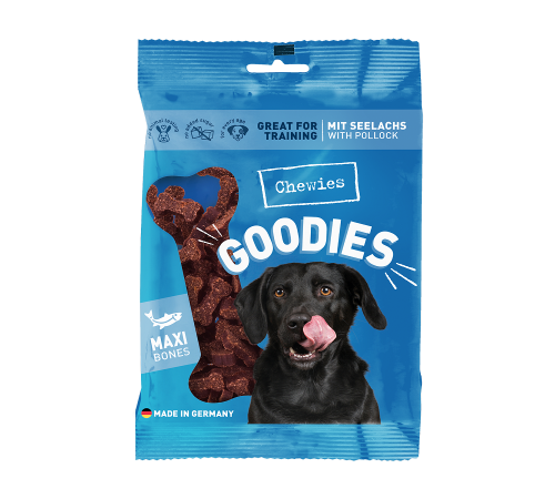 Лакомство для собак - Chewies Goodies Maxi mit Seelachs 200 g