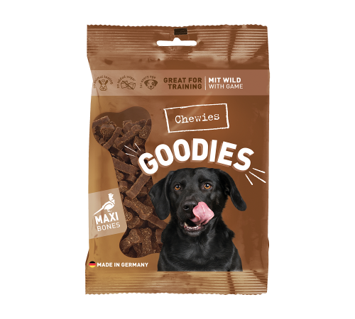 Ласощі для собак - Chewies Goodies Maxi mit Wild 200 g