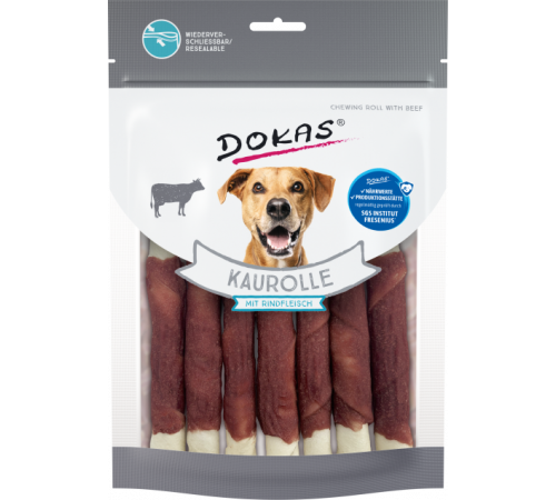Dokas Dog Snack Kaurolle mit Rindfleisch 190 g
