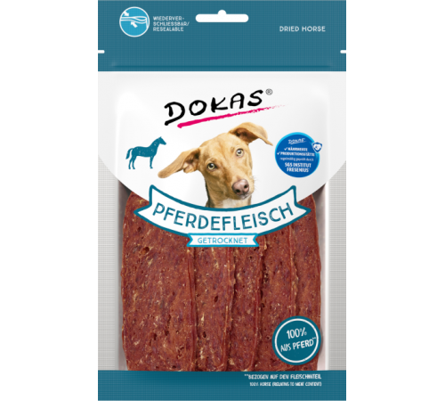 Dokas Dog Snack Pferdefleisch getrocknet 60 g