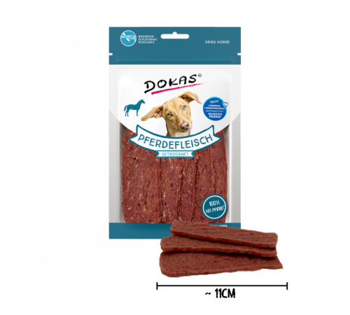 Dokas Dog Snack Pferdefleisch getrocknet 60 g