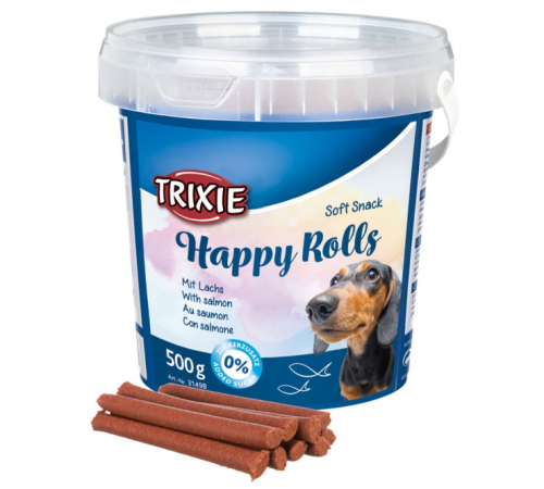 Trixie Soft Snack Rolls mit Lachs 500 g Eimer